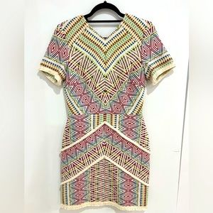 Adelyn Rae Jaylene Woven Jacquard Dress - Size S